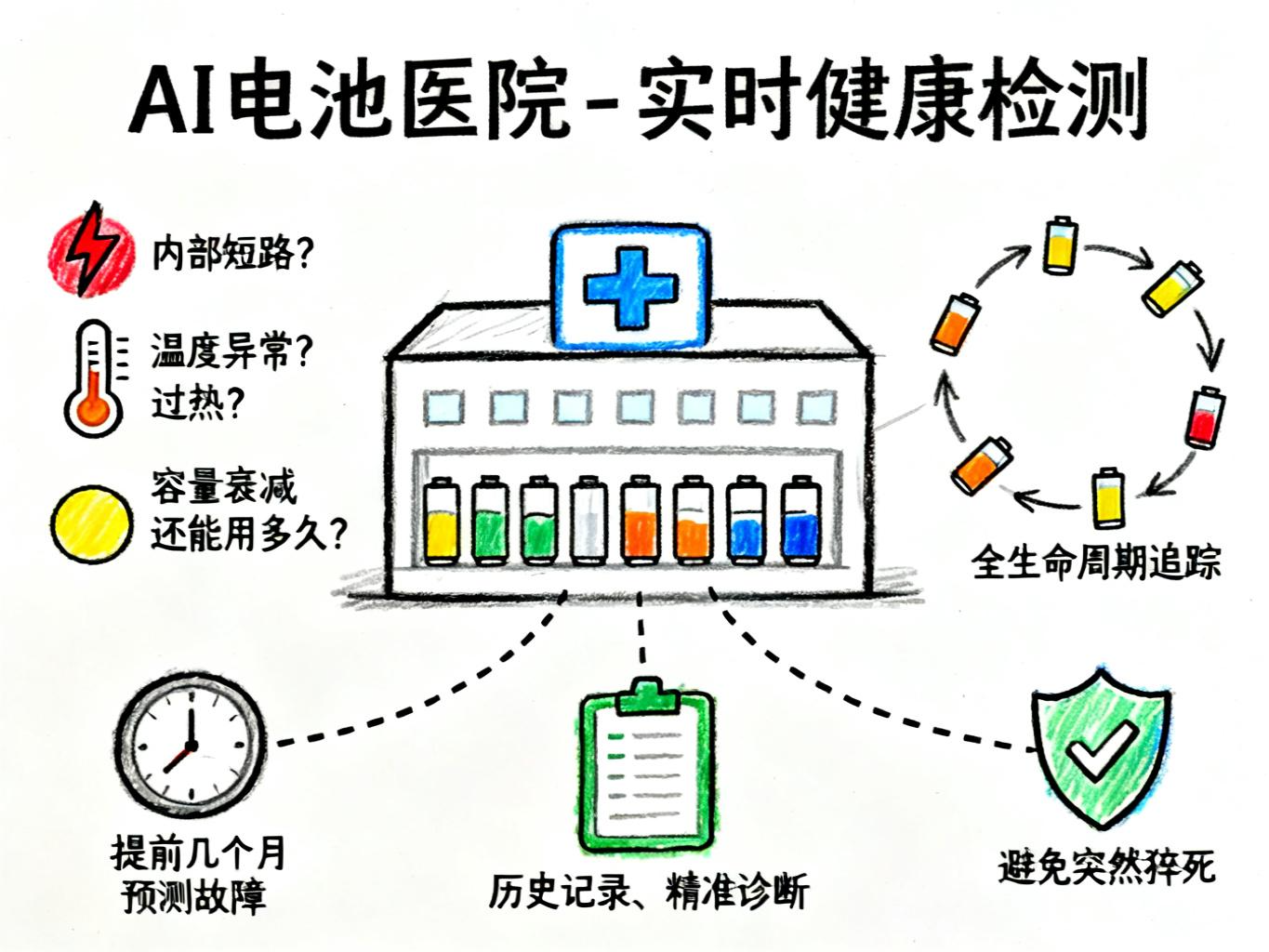 AI电池健康检测-电池医院手绘笔记