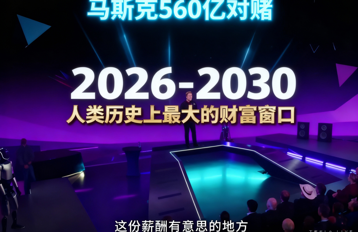 马斯克560亿对赌背后：2026-2030，普通人最后的翻身窗口